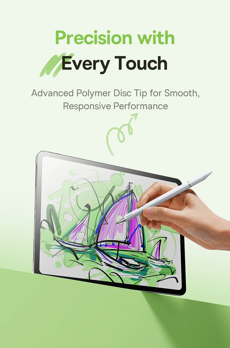 Baseus 3 in 1 Stylus Pen For iPhone for iPad All Tablet Phone Pencil For Samsung Xiaomi Pad Huawei Matepad Phone Draw Touch Pen