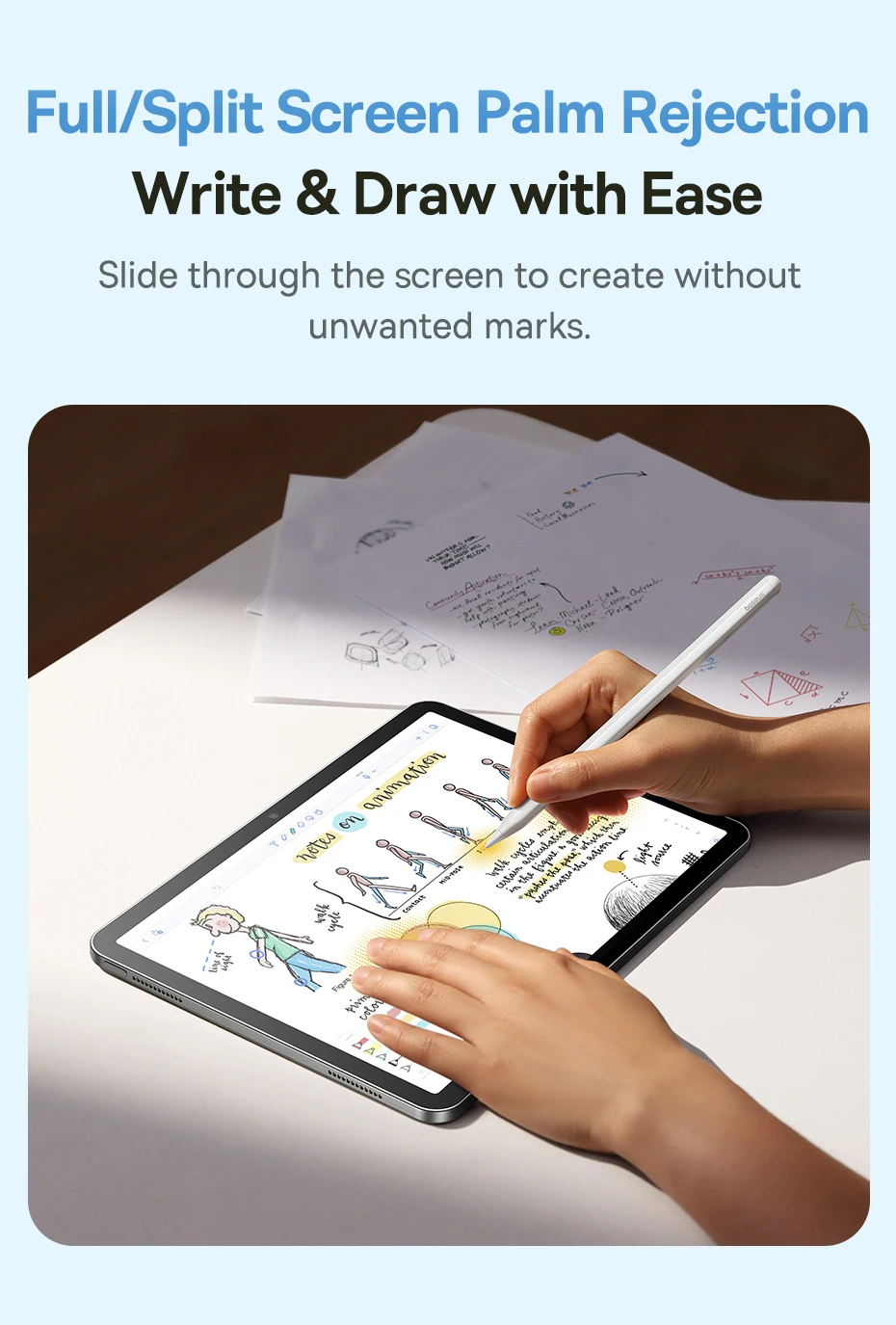 Baseus 3rd Gen Stylus Pen for iPad 2018-2022 Apple Pencil Bluetooth Magnetic Wireless Charging Tilt Sensitive Palm Rejection