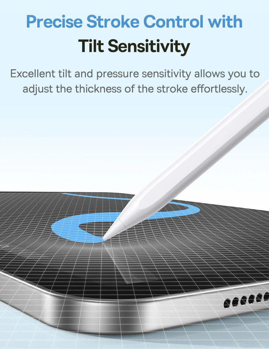 Baseus 3rd Gen Stylus Pen for iPad 2018-2022 Apple Pencil Bluetooth Magnetic Wireless Charging Tilt Sensitive Palm Rejection