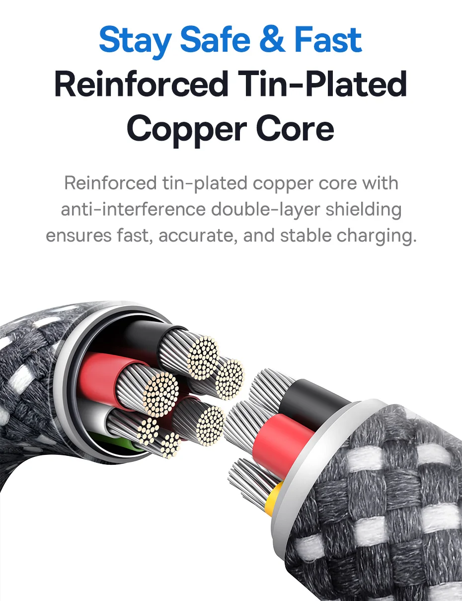 Baseus 2.4A USB Cable For iPhone 14 13 12 LED Display USB Cable for iPad Pro Fast Charging Data Wire For iPhone 7 6S