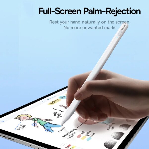 Baseus Smooth Writing 2 Stylus Lite for iPad 2010-2024 Pro/Air/Mini with Palm Rejection, LED Indicator - Image 5