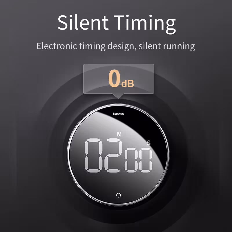 Baseus Heyo Rotation Countdown Timer with LED Display and Sound Reminder Baseus Heyo Rotation Countdown Timer with LED Display and Sound Reminder - Image 4