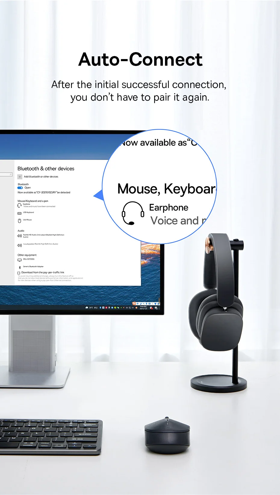 Baseus BA07 USB Bluetooth Adapter Bluetooth 5.3 Dongle Adaptador for PC Laptop Wireless Speaker Audio Receiver USB Transmitter