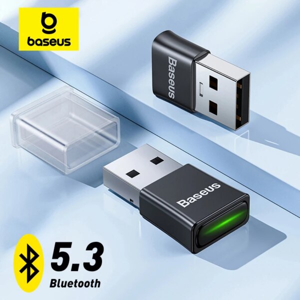Baseus Wireless 5.3 Bluetooth Adapter USB-A 20M Range for PC Laptop