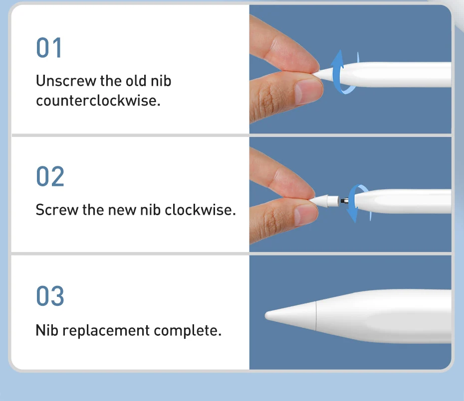 Baseus Replacement Stylus Tip Touch Screen Pen Precise No Delay Spare Nib for Universal Pen Stylus