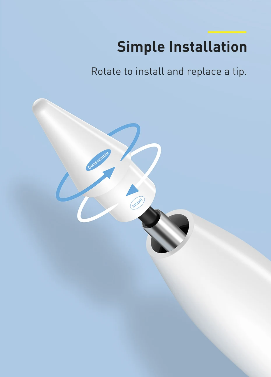 Baseus Replacement Stylus Tip Touch Screen Pen Precise No Delay Spare Nib for Universal Pen Stylus