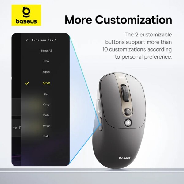 Baseus Editor Series Wireless Mouse with OLED Display 4000DPI 70H Battery Life - Image 3