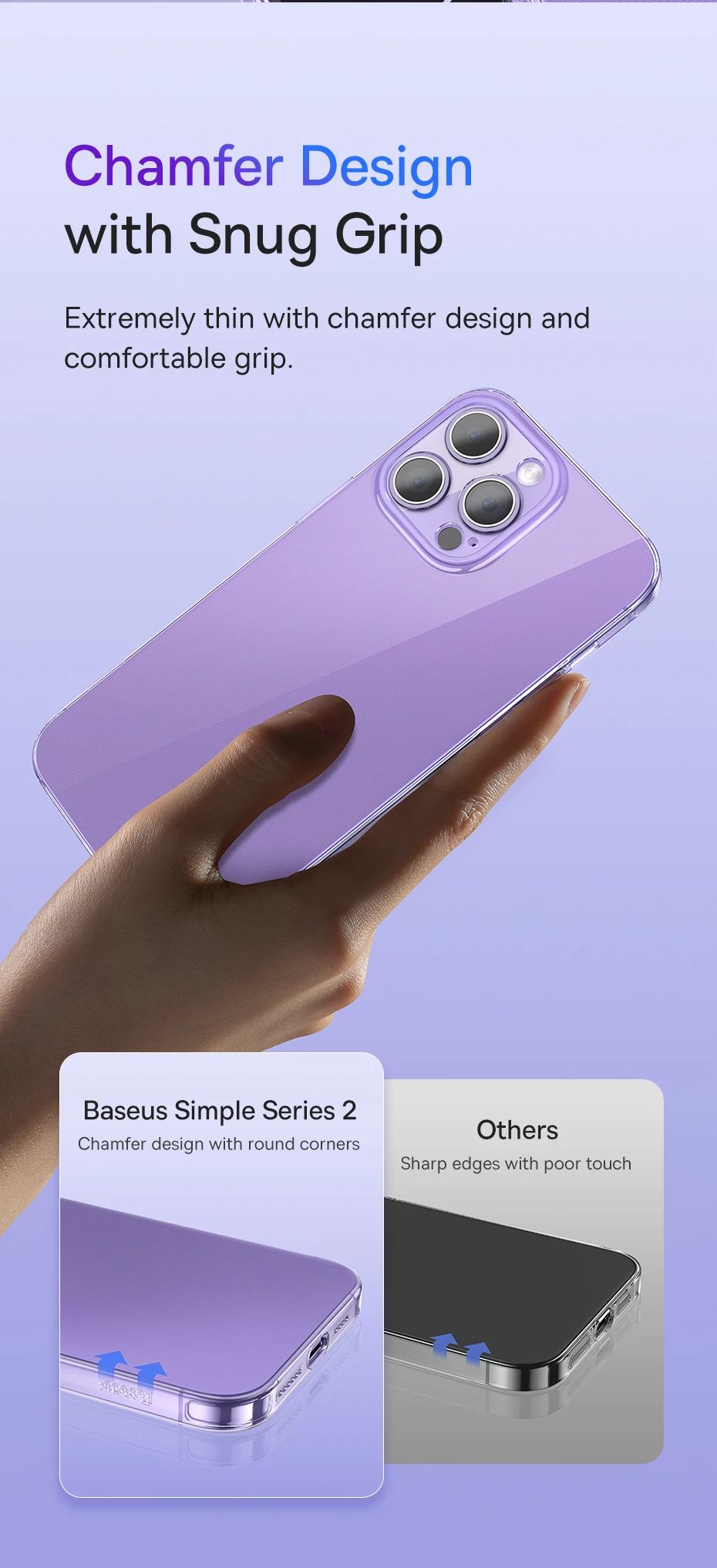 Baseus Clear Case for iPhone 16 15 14 13 12 11 Pro Max Plus Soft TPU Case for iPhone XS Max X XR Cover Transparent Phone Case