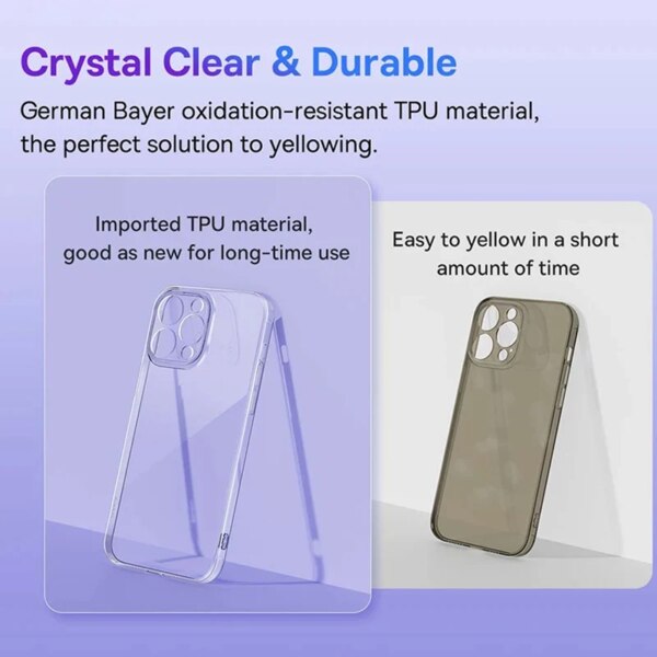 Baseus Simple Series 2 Ultra-Thin Protective Case for iPhone 15 14 13 12 11 X Series - Image 4
