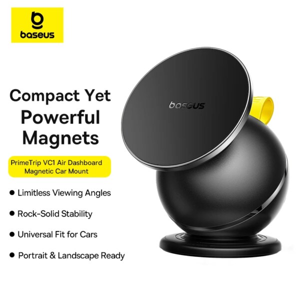 Baseus PrimeTrip VC1 Air Dashboard Magnetic Car Mount Phone Holder with Extendable Suction Cup - Image 6