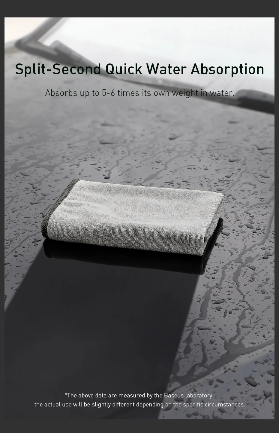 Baseus Car Wash Microfiber Towel Car Polishing Care Cleaning Towels Drying Washing Towel Thick Plush Fiber Car Cleaning Cloth