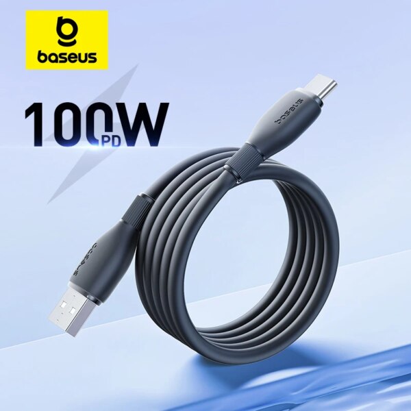Baseus Pudding Series 100W Fast Charging Cable USB to Type-C for Huawei Honor
