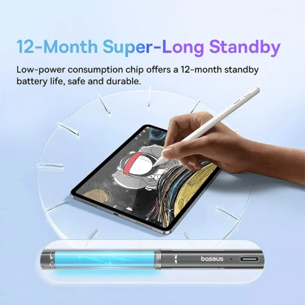 Baseus Smooth Writing 2 Stylus Lite with LED Indicator for iPad Pro/Air/Mini (2018-2024 Models) - Image 4