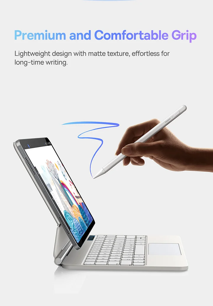 Baseus Touch Pen Stylus for Apple Pencil iPad Palm Rejection Magnetic for Tablet for iPad 2018-2022 Pro Air LED Battery Display