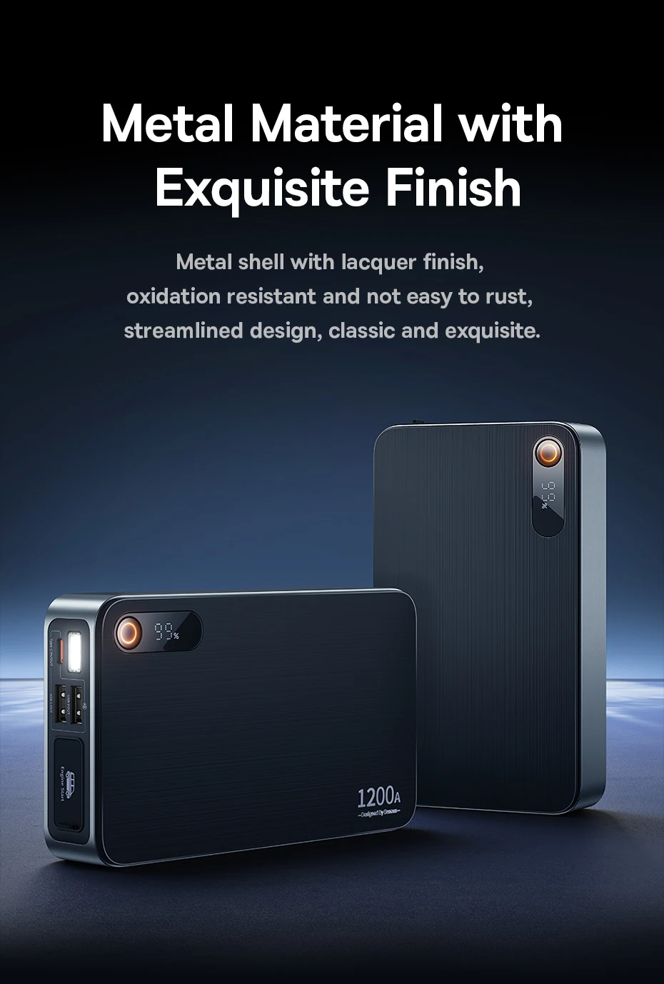 Baseus 1200A Jump Starter Portable Car Starting Booster 12000mAh Emergency Car Jump Starter Power Bank for Car Battery Starting
