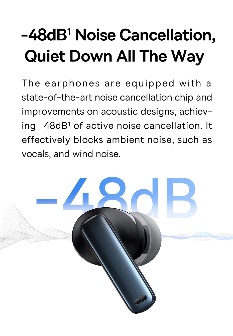 Baseus Bowie M2s Wireless Earphone Bluetooth 5.3 -48dB Active Noise Cancellation Headphone Support 3D Spatial Audio TWS Earbuds