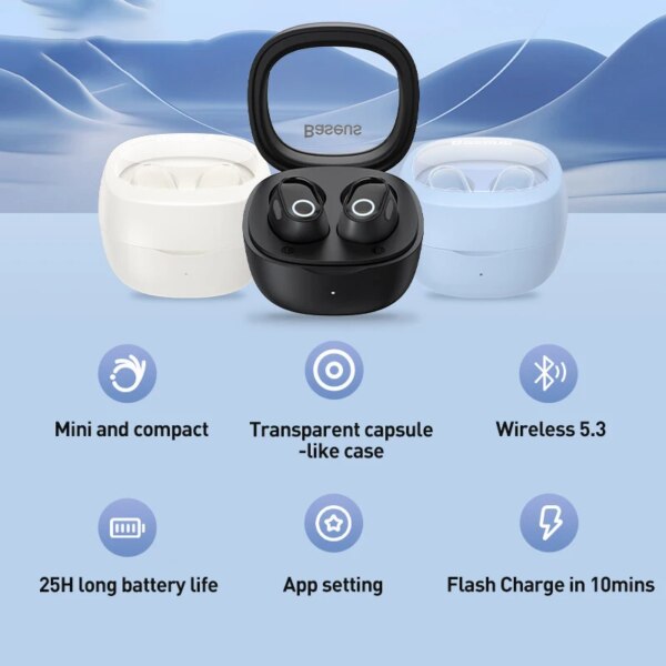 Baseus Bowie WM02 True Wireless Earbuds with Low-Latency Mode and Smart App Control - Image 6