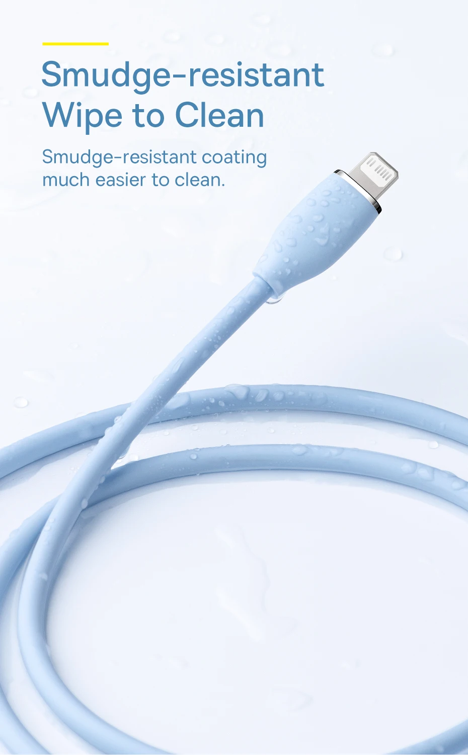 Baseus USB C Cable For IPhone 14 13 12 11 Pro Max Xs Plus 20W Liquid Silica Gel Fast Charging Cable Type C For Ipad Macbook