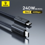 Baseus Flash Series 240W USB4 Type-C to Type-C Fast Charging Cable 40Gbps Data Transfer