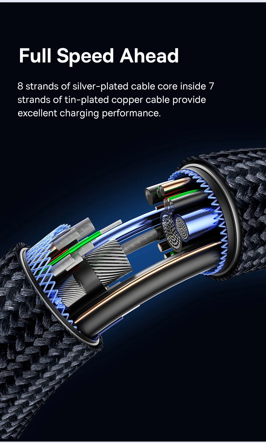 Baseus 240W USB 3.1 40Gbps USB C Cable For iPhone 15 Promax 8K/60HZ Type C to Type C Data Cable USB C Cable For MacBook