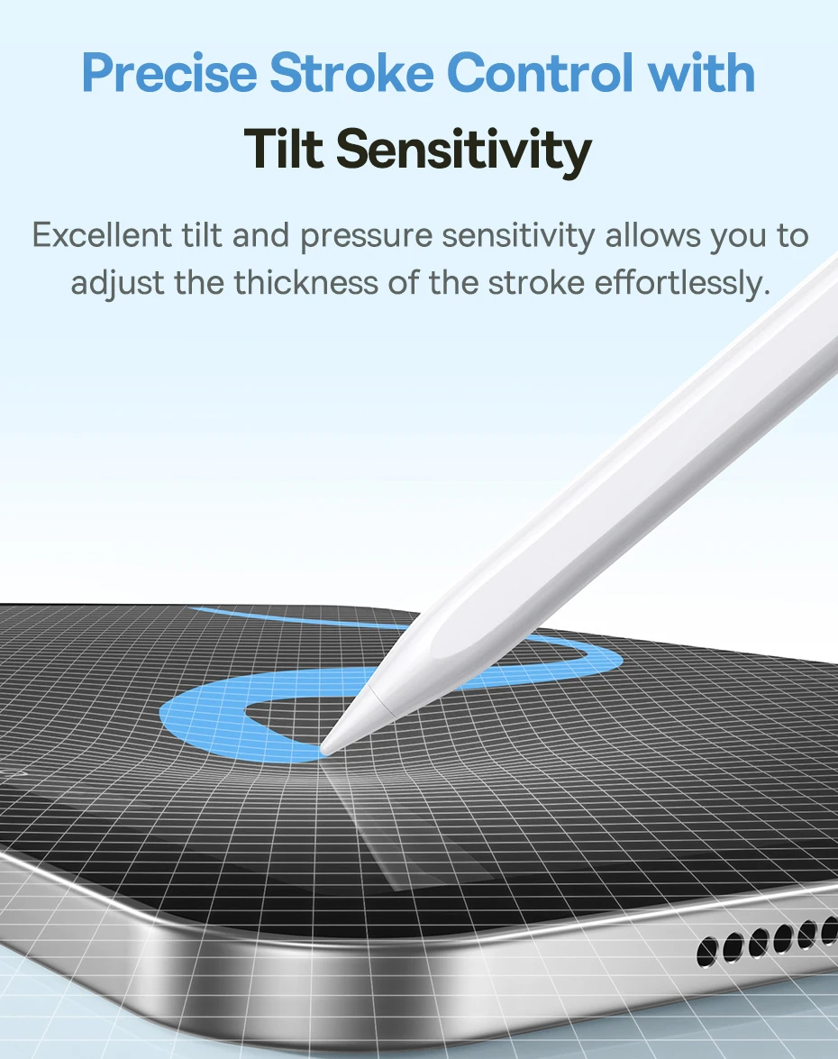 Baseus 3rd Gen Stylus Pens for iPad 2018-2022 Apple Pencil Bluetooth Magnetic Wireless Charging Tilt Sensitive Palm Rejection