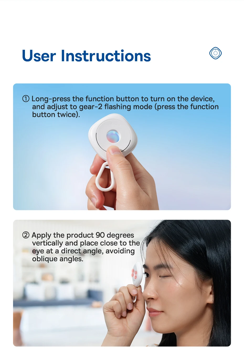 Baseus Camera Detector for Hidden Camera Portable Pinhole Lens Detect Gadget Anti-Peeping Security Protect Anti Candid Detector