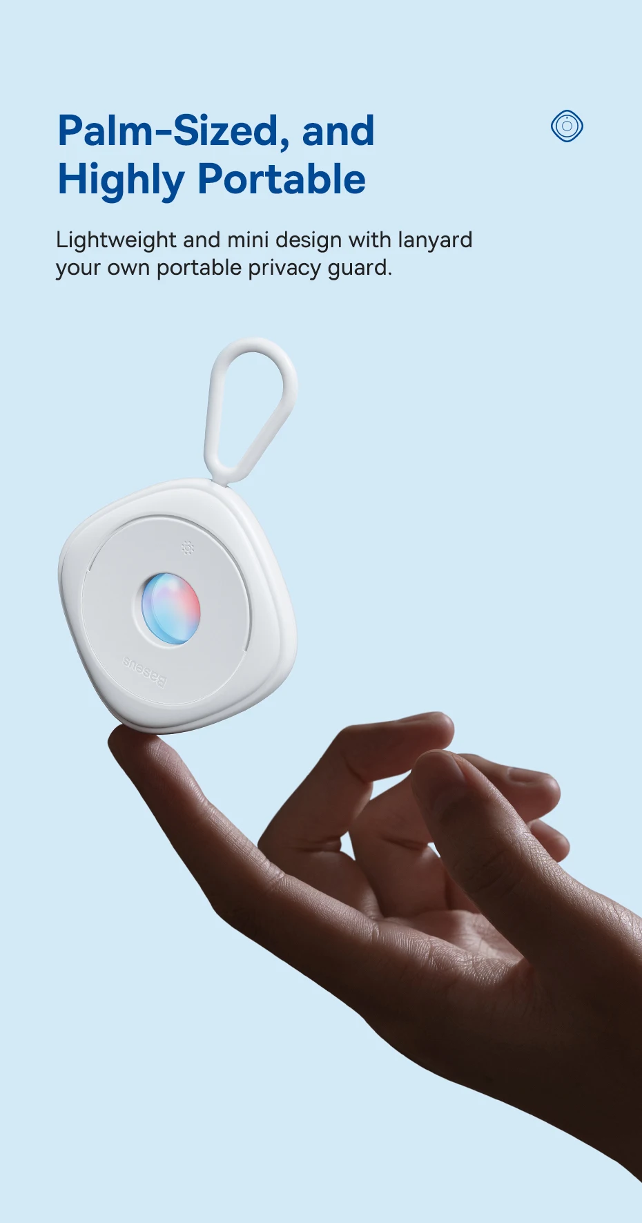 Baseus Camera Detector for Hidden Camera Portable Pinhole Lens Detect Gadget Anti-Peeping Security Protect Anti Candid Detector