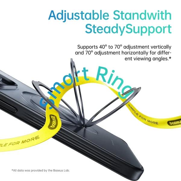 Baseus SkyRing Magnetic Stand Case for iPhone 16 15 14 13 Pro Max Plus with Adjustable Kickstand - Image 3