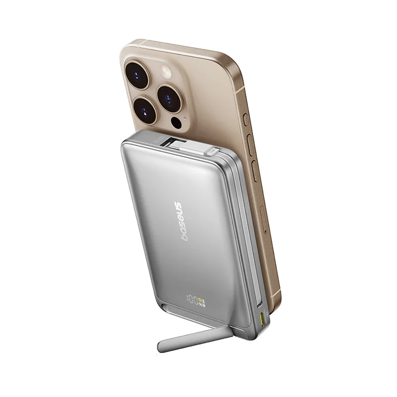 Baseus Qi2 45W Power Bank 10000mah With Kickstand For MagSafe 15W Magnetic Wireless Charging Powerbank for iPhone 17 16 Samsung
