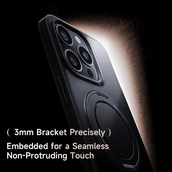 Baseus 360° Rotating Magnetic Phone Case For iPhone 16 Pro Max MagSafe Ring Bracket Anti-Drop Protection Cover - Image 3