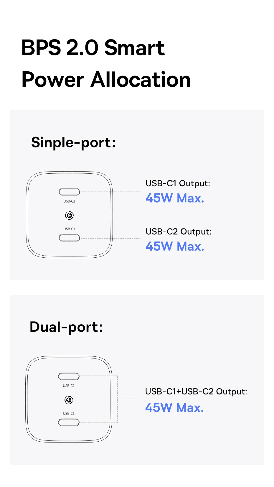 Baseus 45W Phone Charger For iPhone 17 16 15 Samsung Galaxy Fast Charger GaN Charger USB C Charger Portable Travel Charger Mini