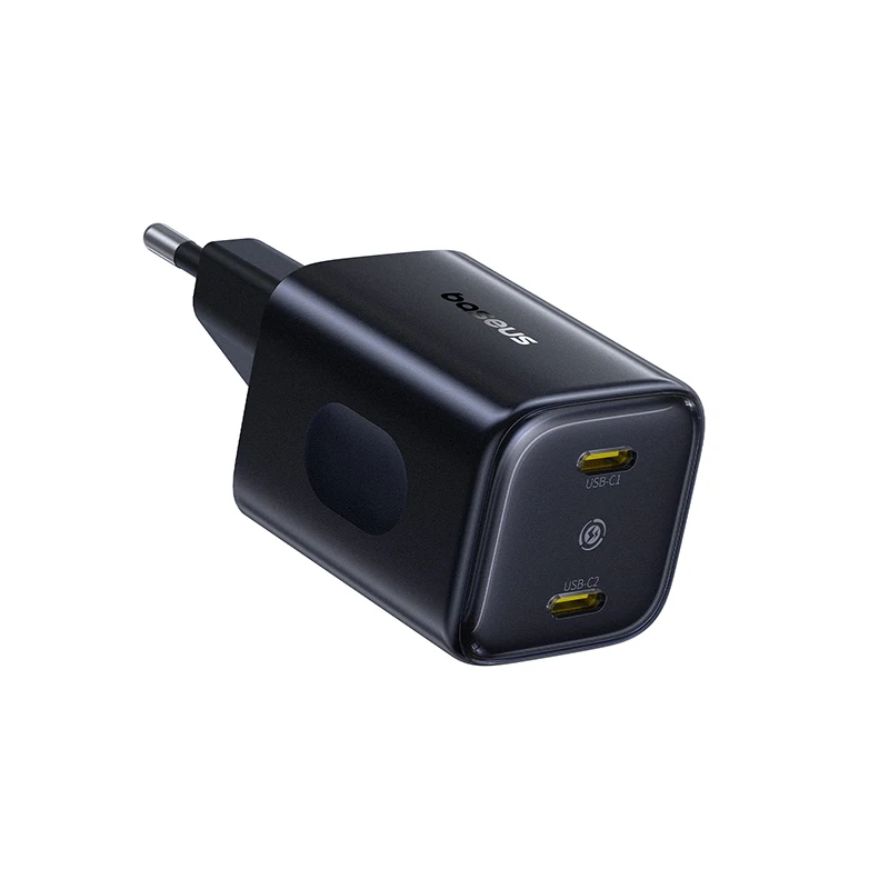 Black 2C EU Plug