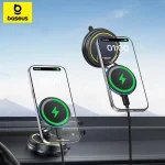 Baseus PrimeTrip VC2 Flex Pro Magnetic Wireless Charging Car Mount 15W Suction Cup