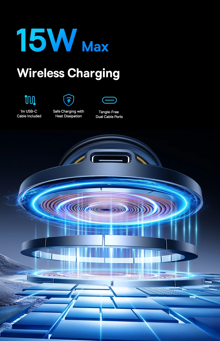 Baseus Wireless Charger Vacuum Magnetic Car Phone Holder Mount 360° Rotation Stand Gym Stand Car Mount for iPhone Travel Holder