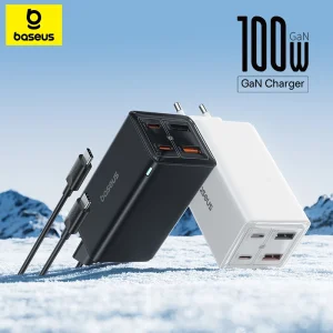Baseus 100W GaN6 Pro Fast Charger 4-Port PD USB C Charger For MacBook iPhone Laptop