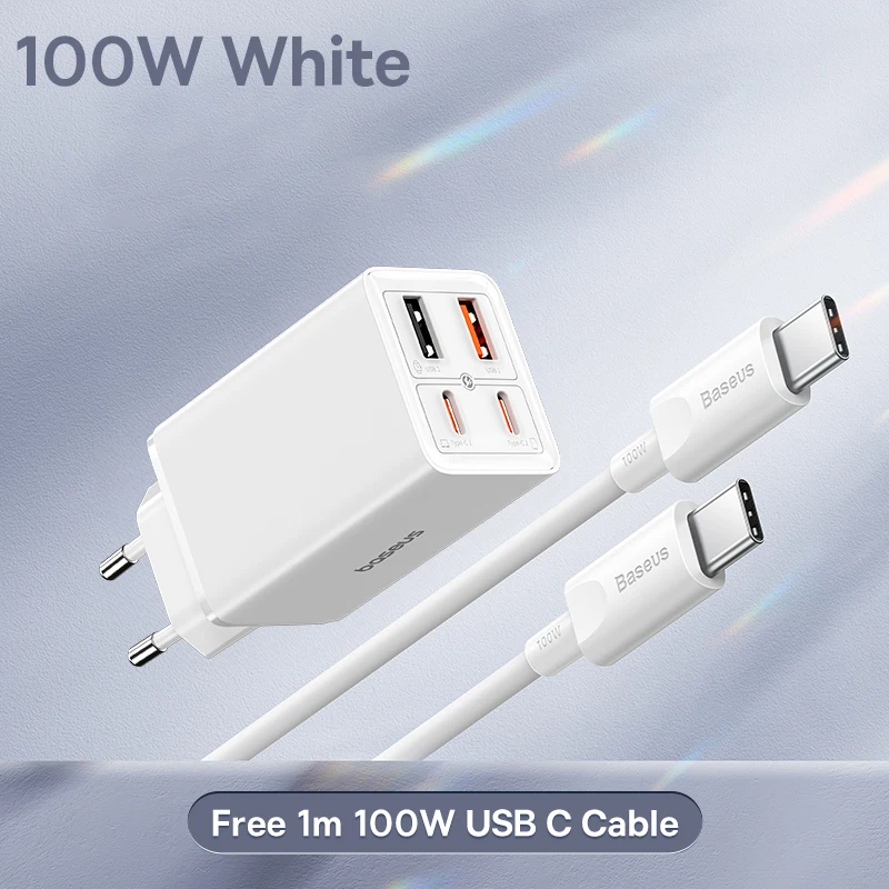 White EU Plug
