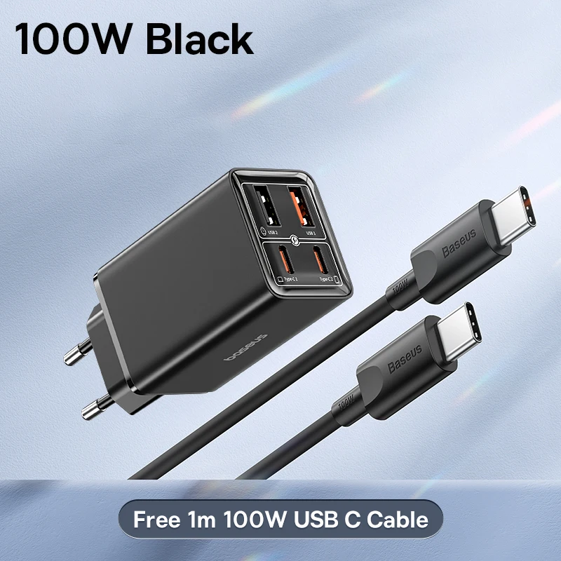 Black EU Plug