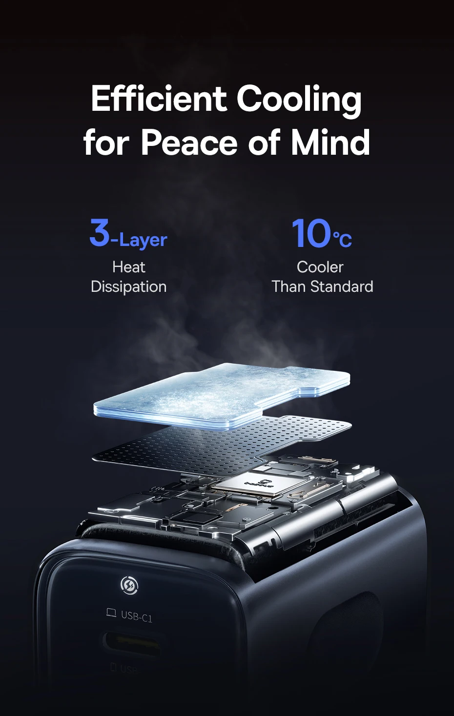 Baseus 100W GaN Charger PD Charge Type C USB Charger Support PD QC Phone Charger For iPhone 17 16 iPad Travel Charger Portable