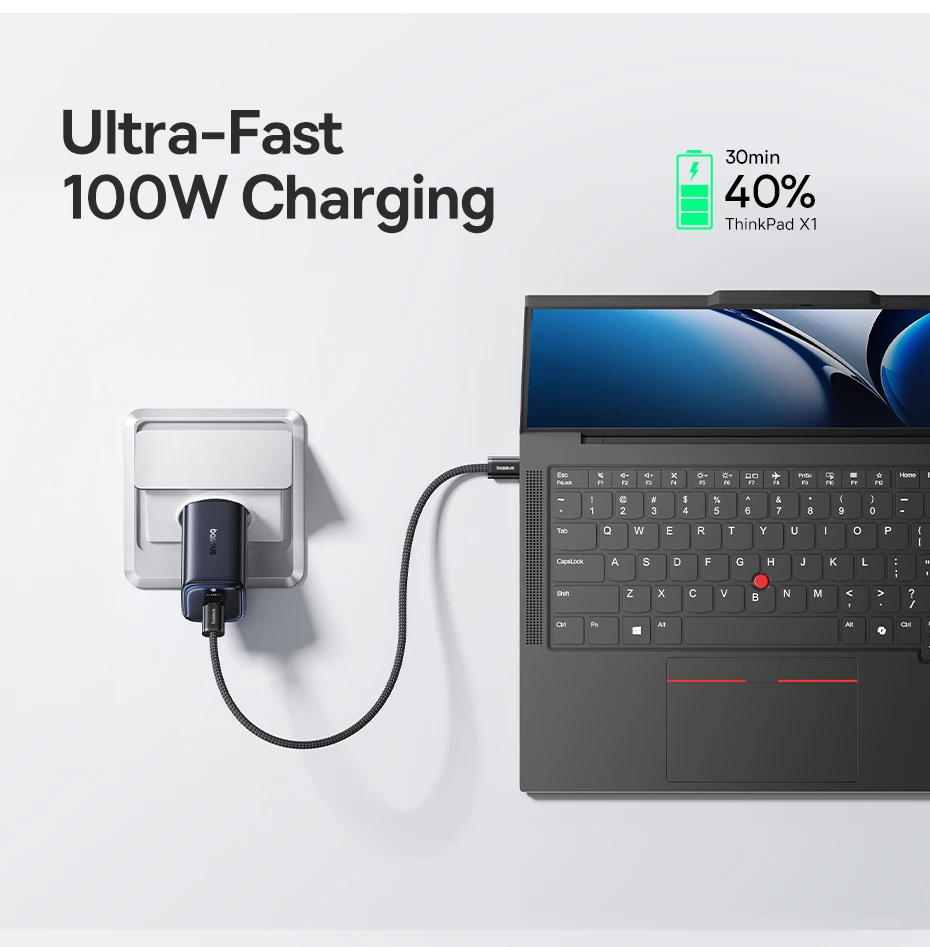 Baseus 100W GaN Charger PD Charge Type C USB Charger Support PD QC Phone Charger For iPhone 17 16 iPad Travel Charger Portable