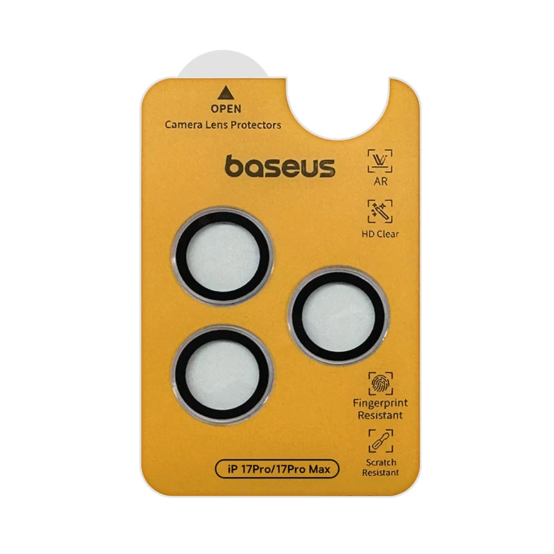 Baseus Lens Screen Protectors for iPhone 17 Pro Max 17 Air 17 Pro Anti-Reflection Clear Display Corning Tempered Glass Lens Film