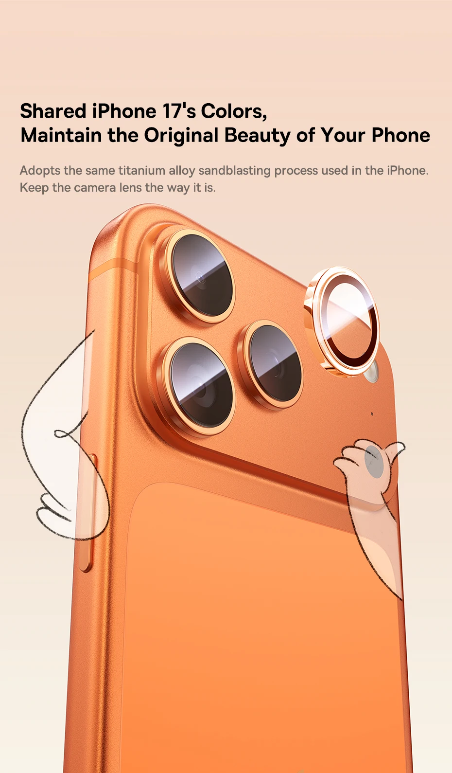 Baseus Lens Screen Protectors for iPhone 17 Pro Max 17 Air 17 Pro Anti-Reflection Clear Display Corning Tempered Glass Lens Film