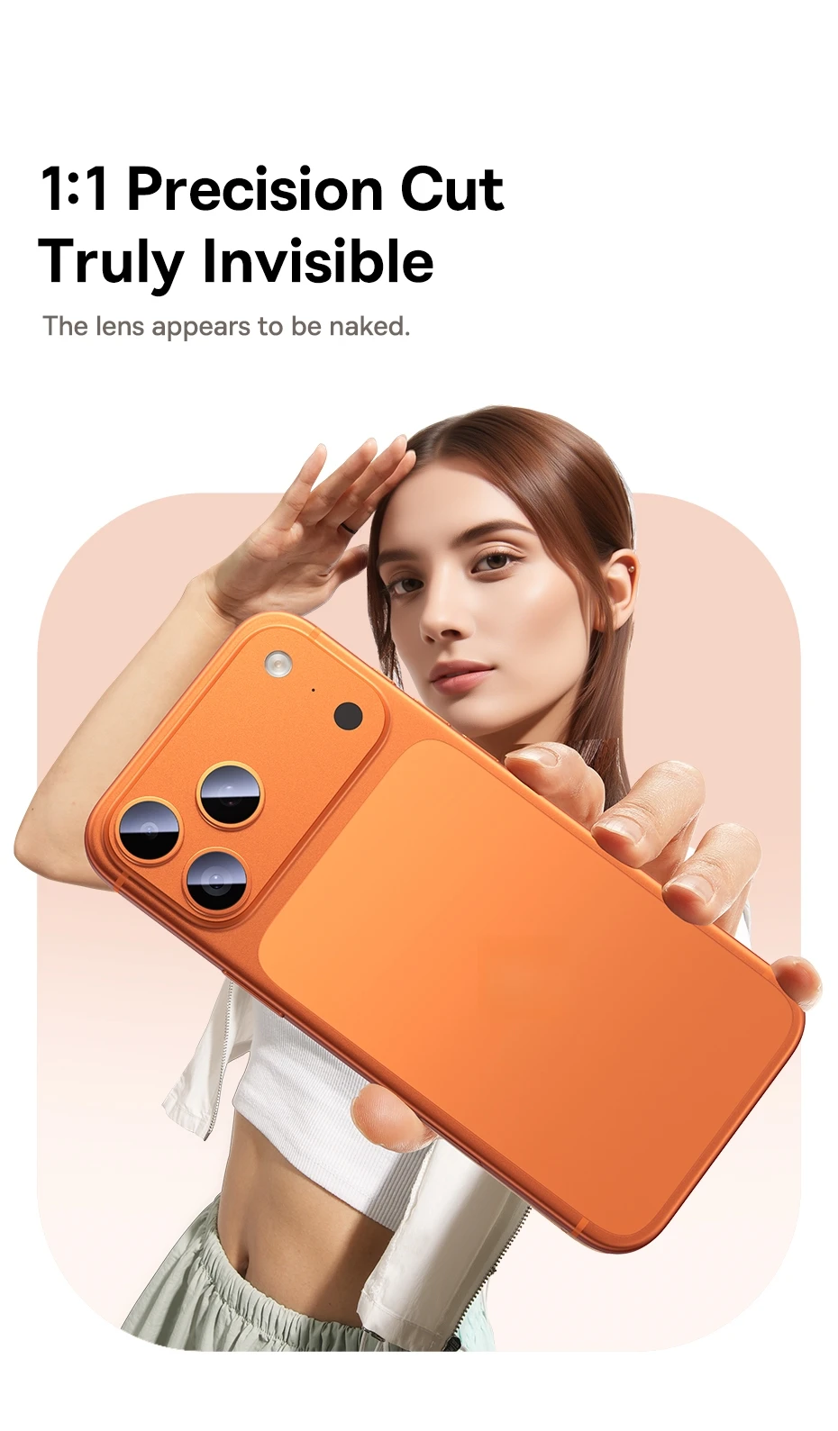 Baseus Lens Screen Protectors for iPhone 17 Pro Max 17 Air 17 Pro Anti-Reflection Clear Display Corning Tempered Glass Lens Film