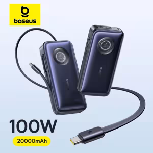 Baseus EnerCore CR11 100W 20000mAh Power Bank with Retractable USB-C Cable