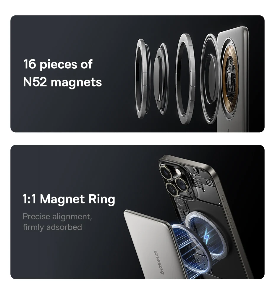 【CCC】Baseus 10000mAh Magnetic Power Bank PD 27W, 5000mAh Magnetic Power Bank PD 20W Card-Sized Powerbank For iPhone 17 Samsung 【CCC】Baseus 10000mAh Magnetic Power Bank PD 27W, 5000mAh Magnetic Power Bank PD 20W Card-Sized Powerbank For iPhone 17 Samsung