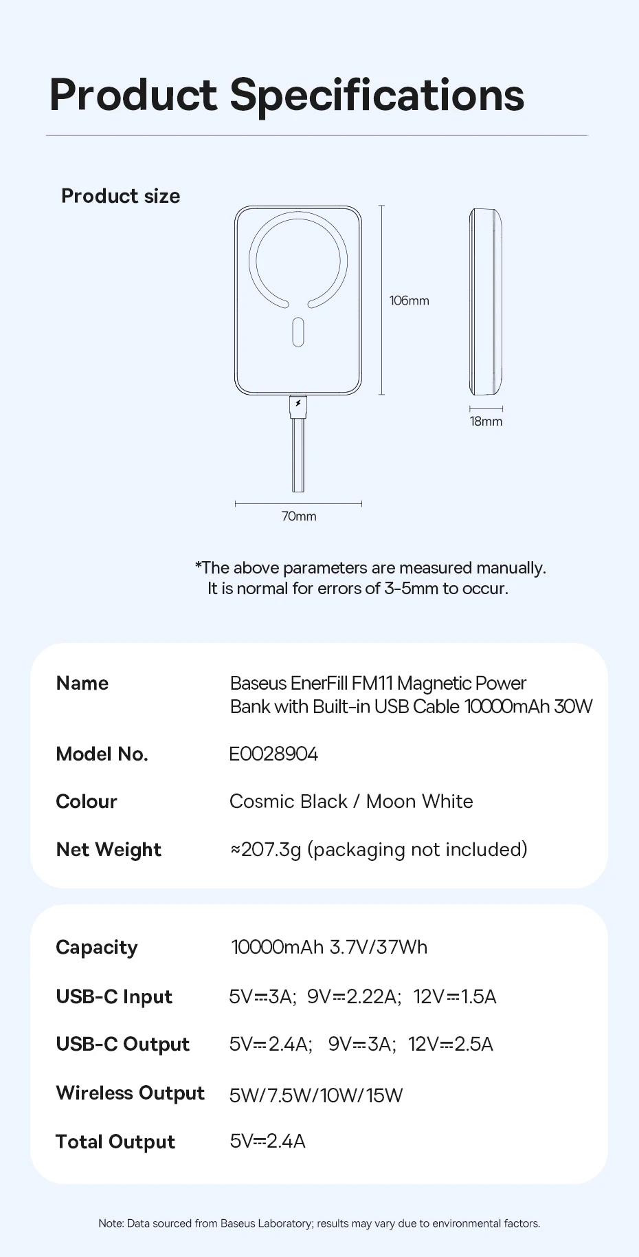 Baseus Magnetic Power Bank 10000mAh PD 30W Wired 15W Wireless Fast Charging For iPhone 17 16 Pro Max Samsung Magnetic Powerbank Baseus Magnetic Power Bank 10000mAh PD 30W Wired 15W Wireless Fast Charging For iPhone 17 16 Pro Max Samsung Magnetic Powerbank