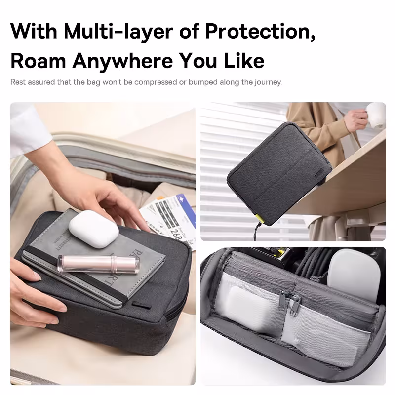 Baseus Nomos Digital Device Storage Bag Large-Capacity Waterproof Organizer for Charger Power Bank Cable Baseus Nomos Digital Device Storage Bag Large-Capacity Waterproof Organizer for Charger Power Bank Cable - Image 6