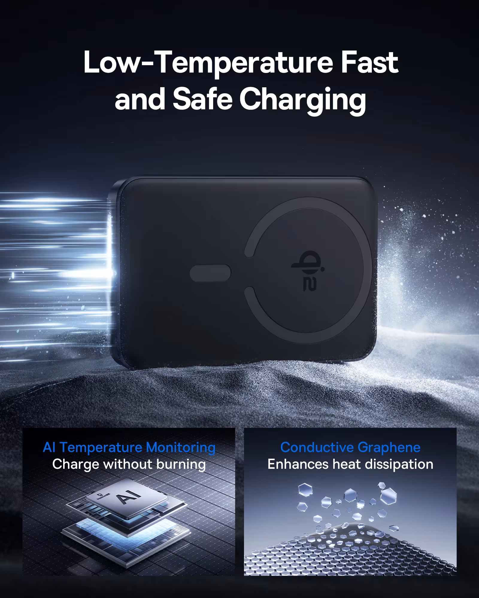 Baseus EnerFill FM12 Qi2 Magnetic Power Bank 10000mAh 15W Wireless 22.5W PD Fast Charging Baseus EnerFill FM12 Qi2 Magnetic Power Bank 10000mAh 15W Wireless 22.5W PD Fast Charging - Image 6