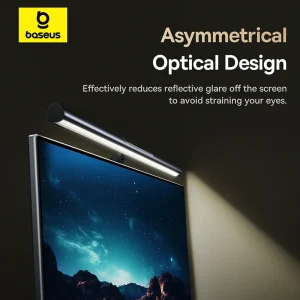 Baseus i-wok3 Magnetic Monitor Light Bar - 270° Rotatable, Stepless Touch, Ra>95 CRI, Eye-Care Asymmetric Light