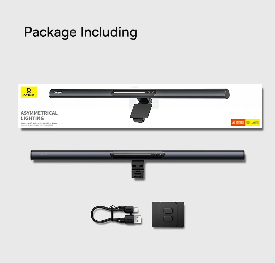 Baseus Monitor Light Magnetic Computer Screen Light 270° Rotatable Stepless Touch Hanging Table Desk Lamp LED Desktop Read Light Baseus Monitor Light Magnetic Computer Screen Light 270° Rotatable Stepless Touch Hanging Table Desk Lamp LED Desktop Read Light