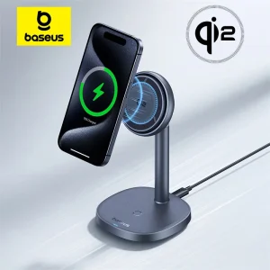 Baseus Orbit 2 Pro Air-Cooled 2-in-1 Magnetic Wireless Charging Stand Qi2 20W